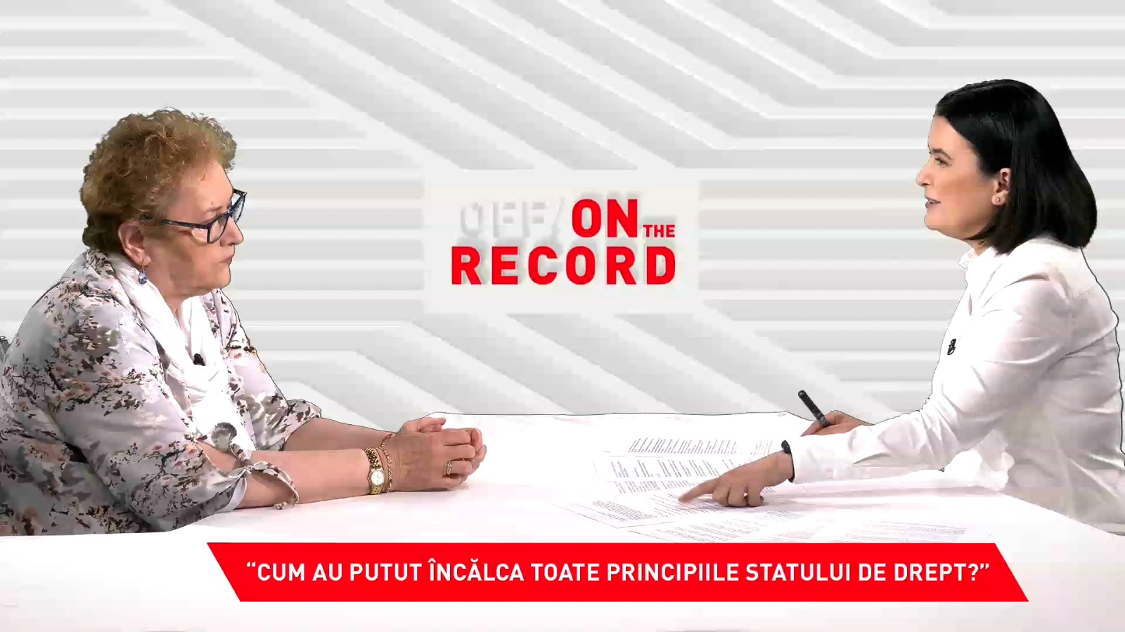 OFF/ON THE RECORD, 4 iulie 2021. Invitat: Renate Weber, Avocat al Poporului