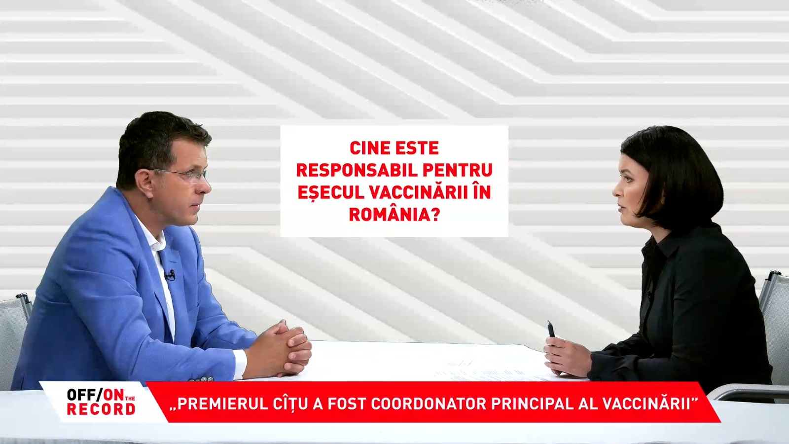 OFF/ON The Record, 30 iulie 2021. Invitat: Ionuț Moșteanu, liderul grupului parlamentar USR PLUS din Camera Deputaților