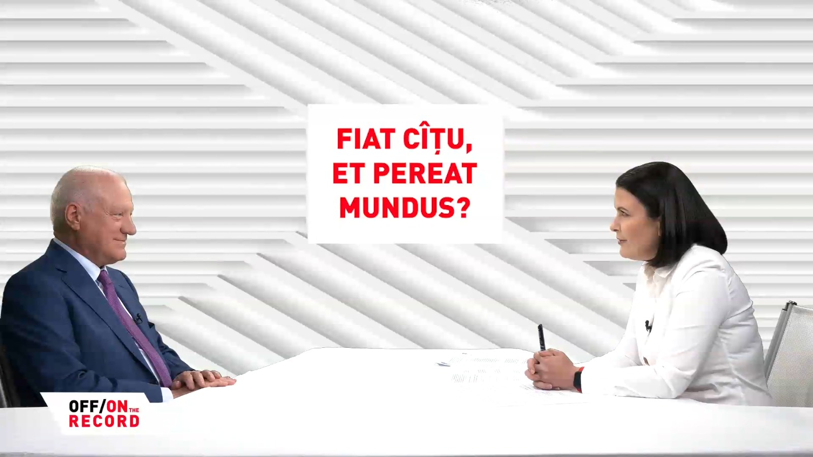 OFF/ON THE RECORD, 12 septembrie 2021. Invitat: Valeriu Stoica, avocat, fost președinte PNL, fost ministru al Justiției